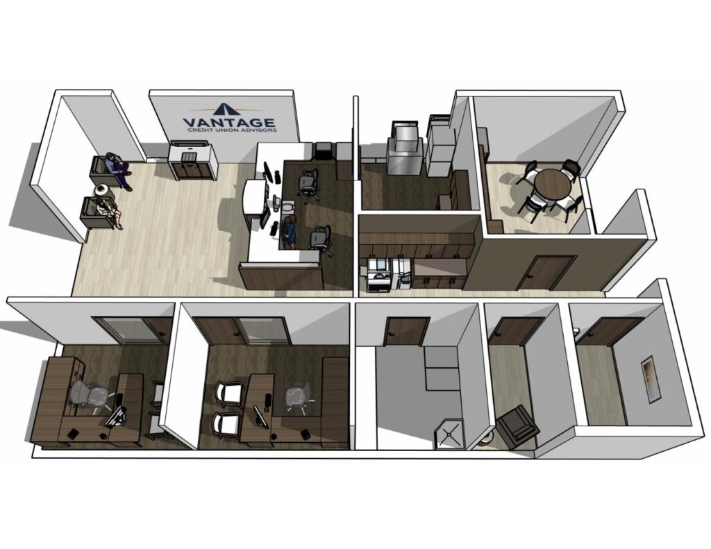Internal view of micro branch concept design.