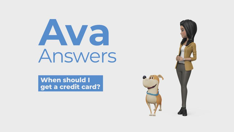 Ava Answers on the campus of NIU answering a student's question.